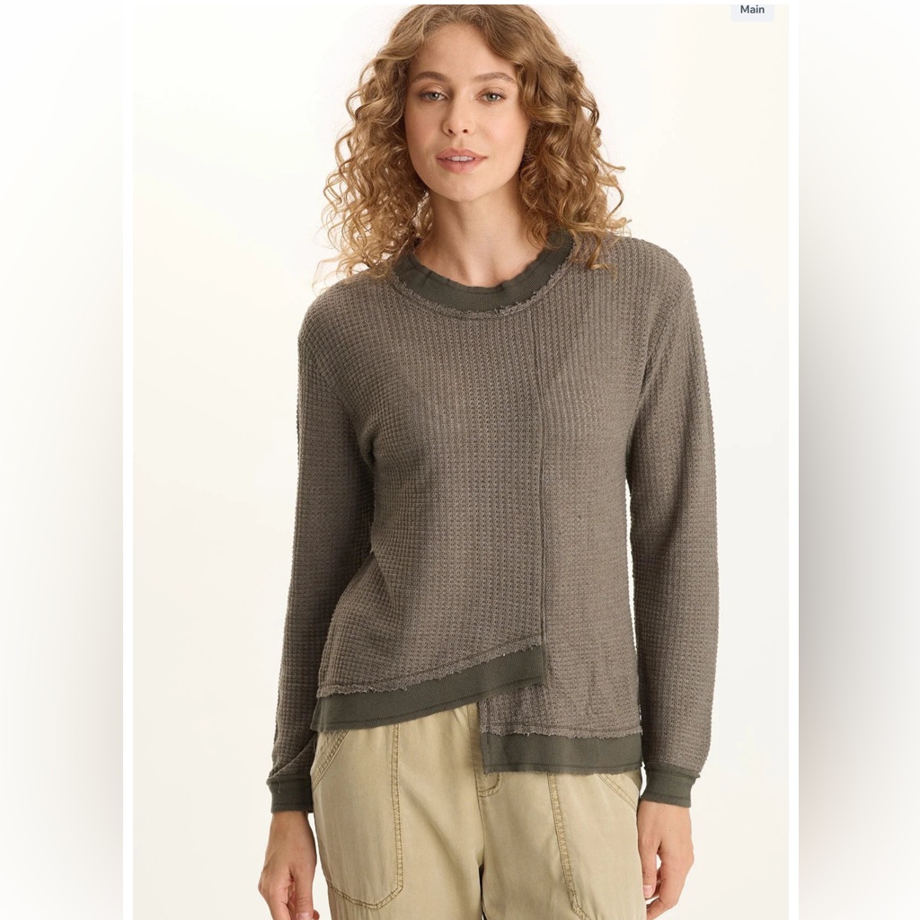 Xcvi Alvis Thermal Asymmetrical Long-Sleeve Top In Rejuvenation
